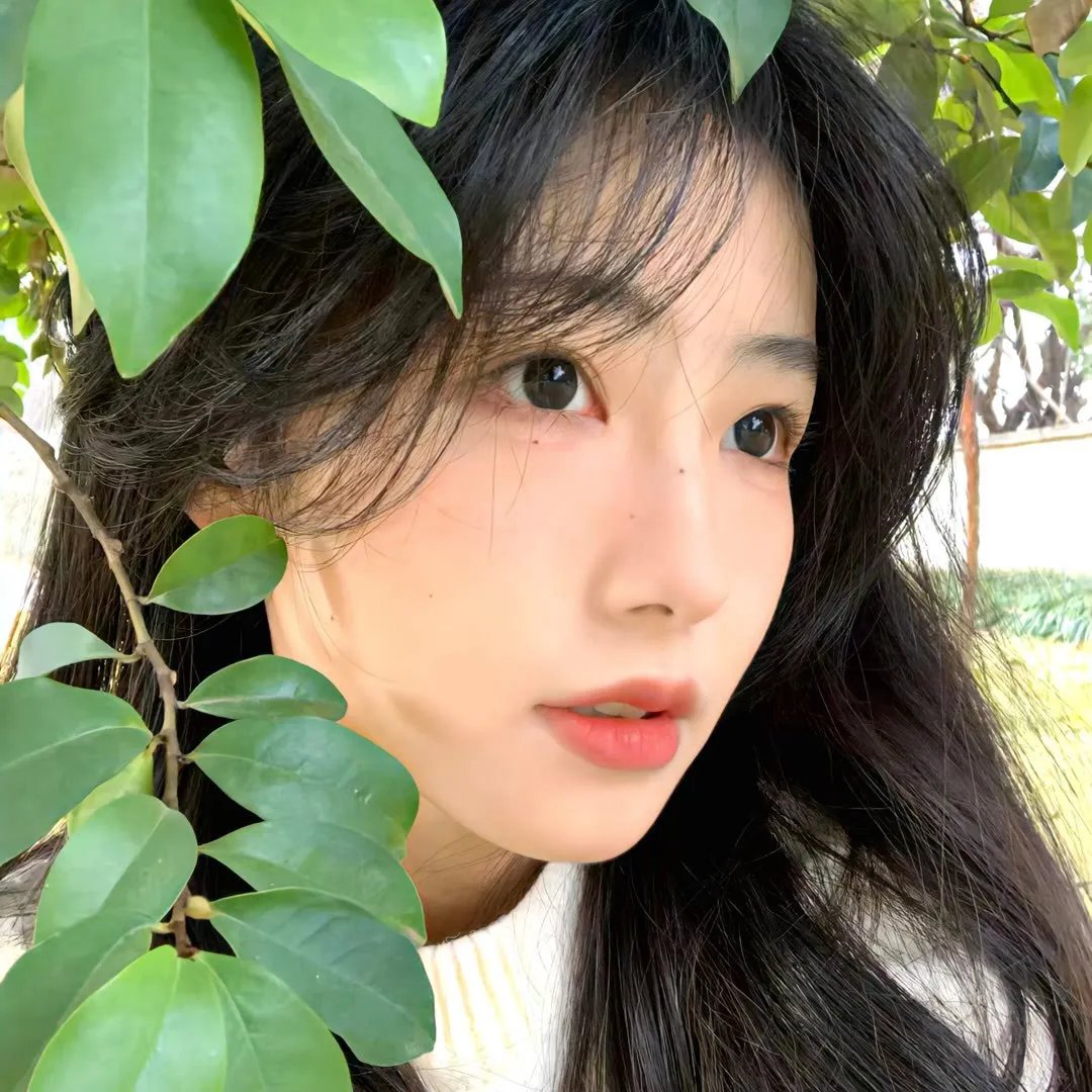 穿风信子蓝的少女